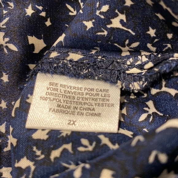 B womens Bobeau long sleeve pullover plus size top 2X - Picture 5 of 5